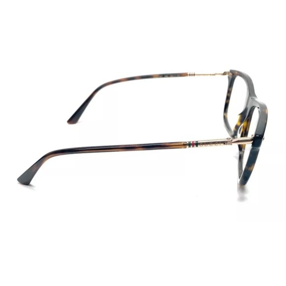 Gucci Men's Havana Gold Eyeglasses - Picture 3 of 4